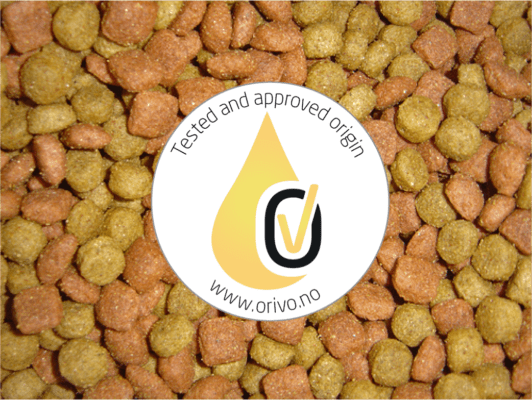 An industry wide verification program ensuring authentic pet food ingredients Orivo logo on pet food